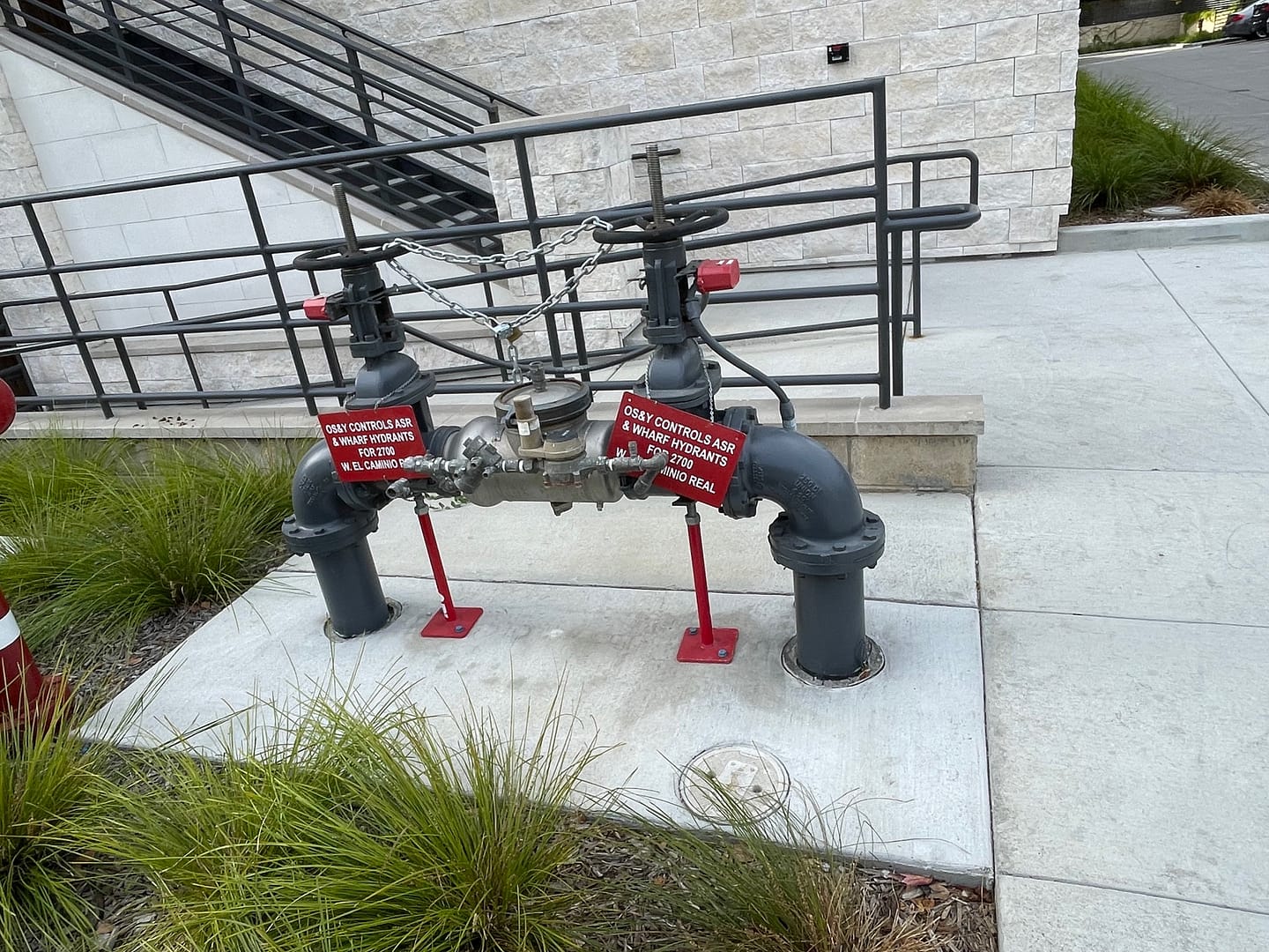 Silicon Valley backflow testing in progress by professionals.